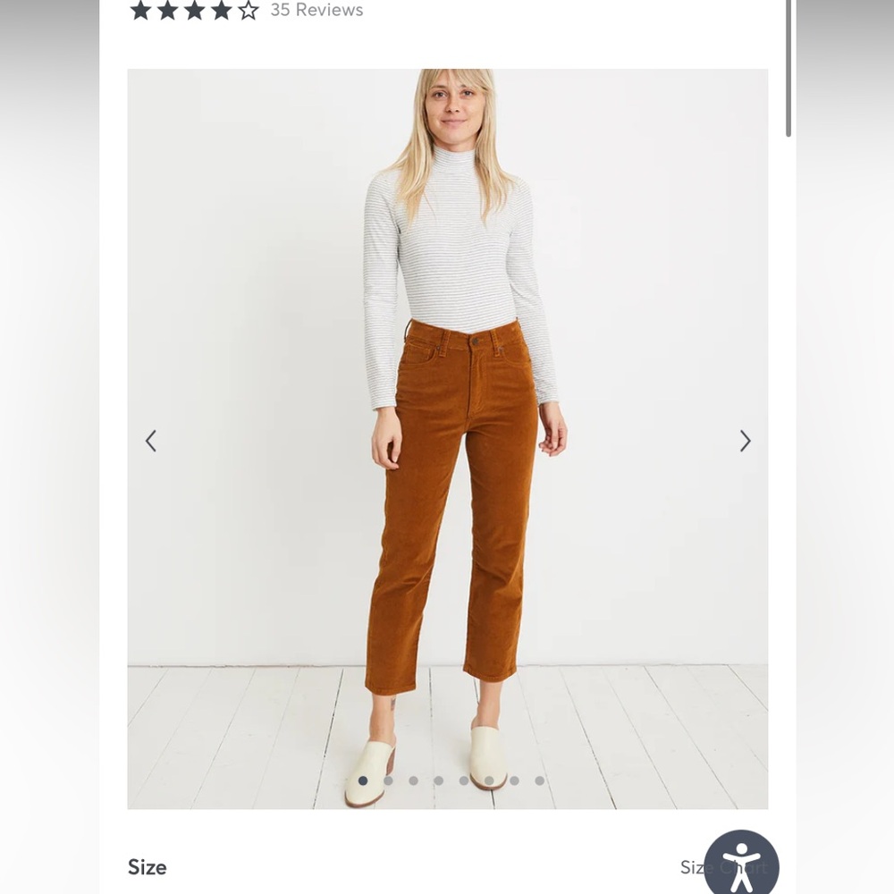Marine Layer - vintage straight corduroys in camel